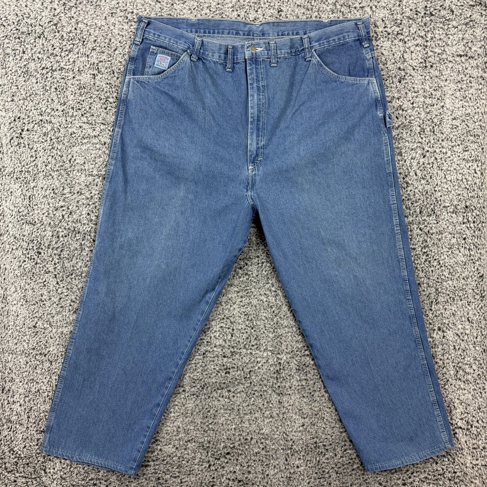 Vintage Pointer Jeans Mens 44x30 Blue Denim Relaxed Fit Carpenter Work USA